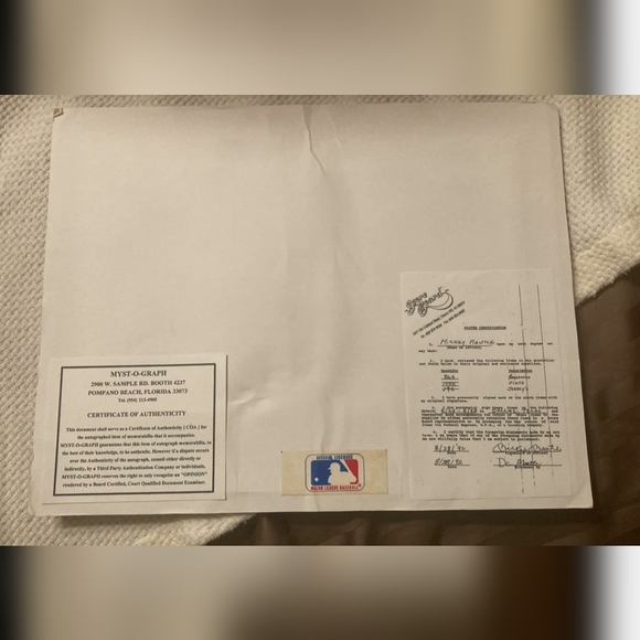 autograph Mickey Mantle 8x10 photo with COA - Picture 3 of 3